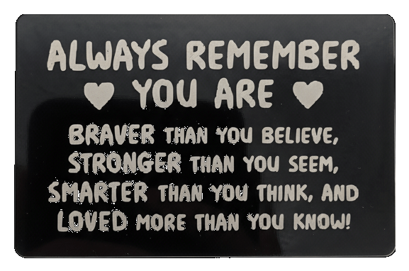 Engraved Keepsake Wallet Card