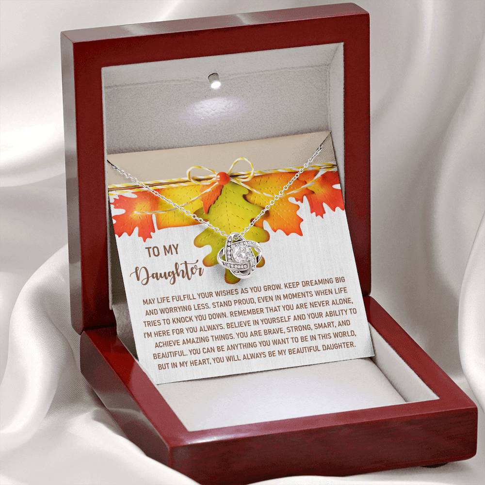 Daughter - For You Always - Love Knot Necklace