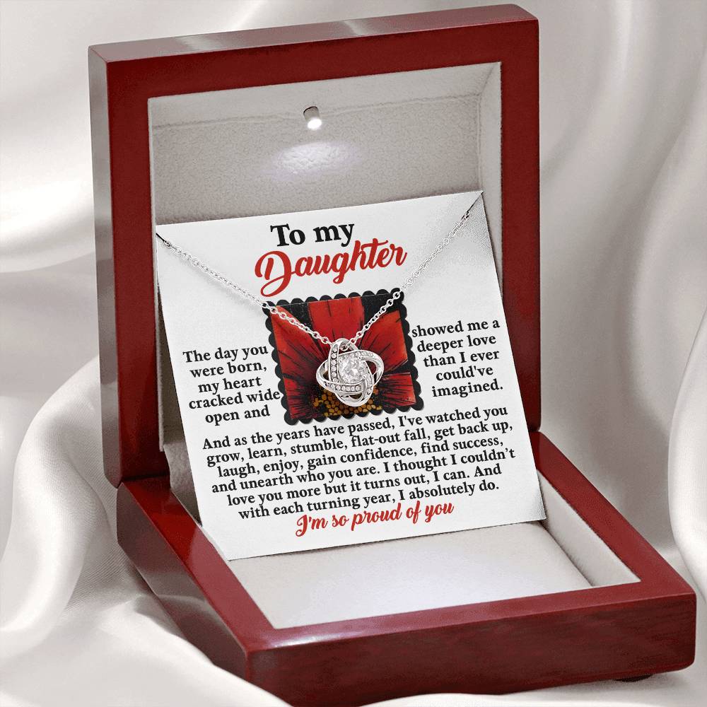 Daughter - A Deeper Love - Love Knot Necklace