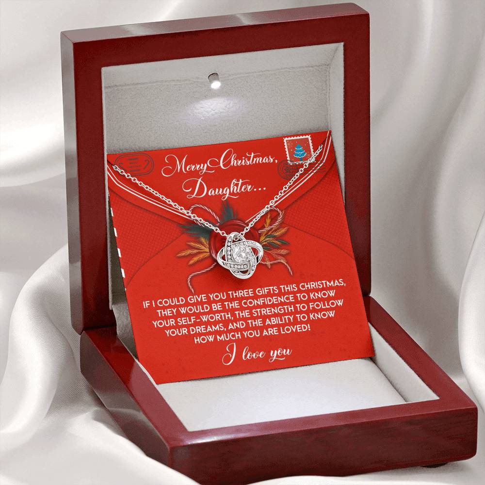Daughter - This Christmas - Love Knot Necklace