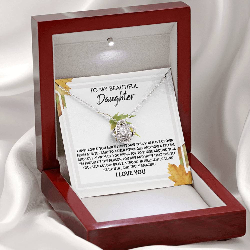 Daughter - See Yourself - Love Knot Necklace