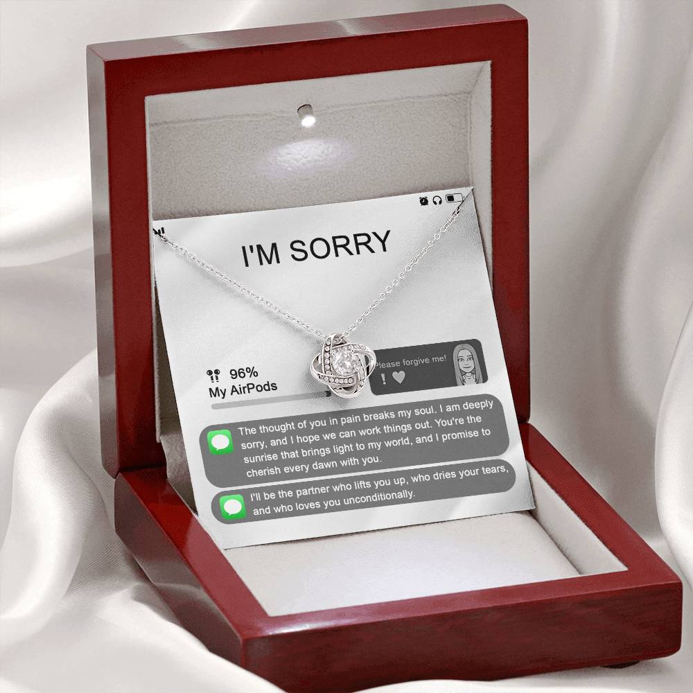 Sorry - Breaks My Soul - Love Knot Necklace