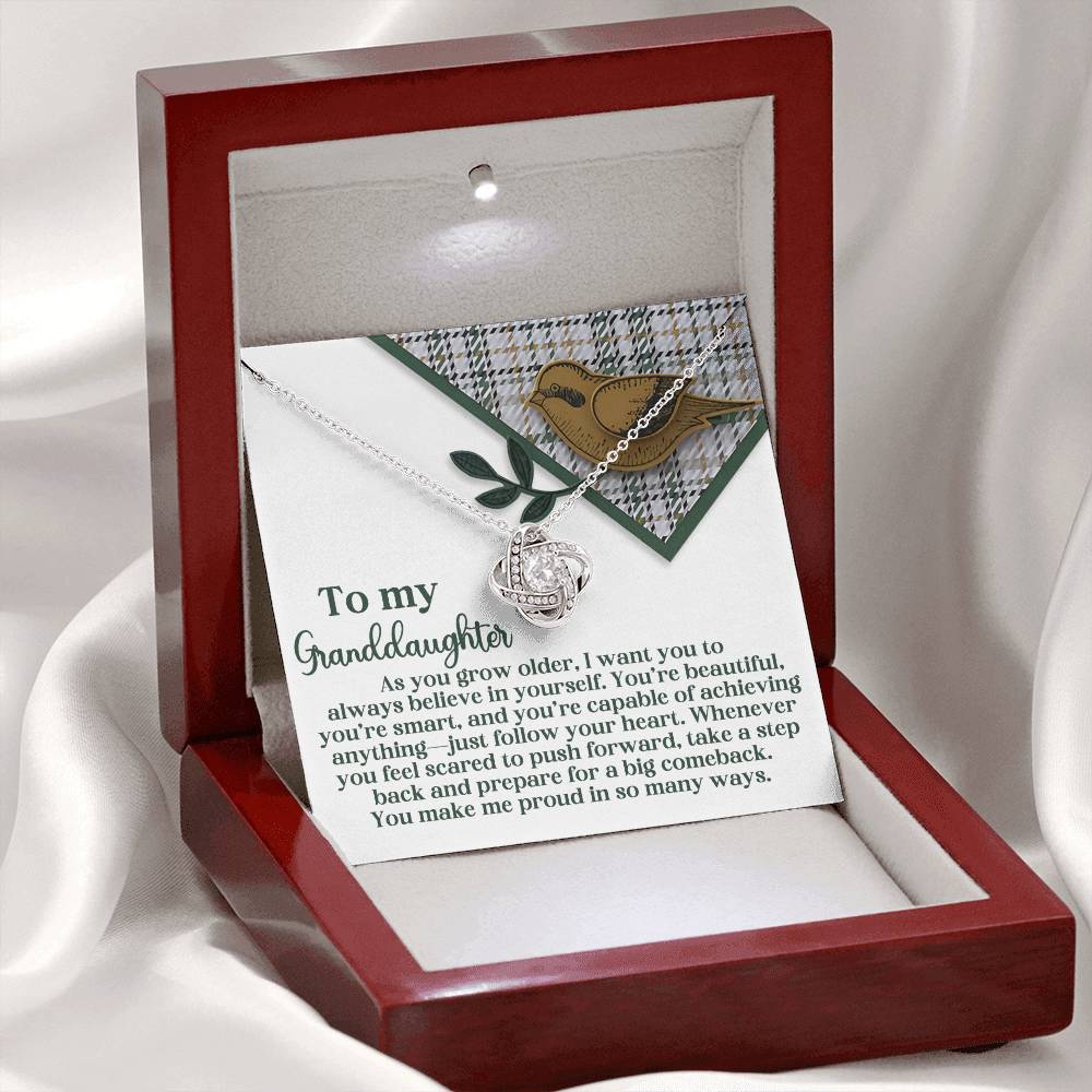 Granddaughter - A Big Comeback - Love Knot Necklace