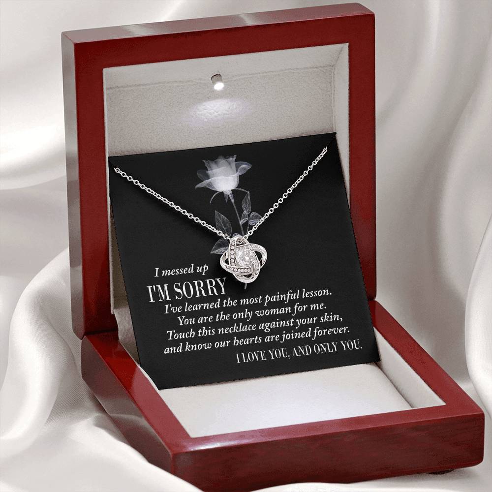 Sorry - Painful Lesson - Love Knot Necklace