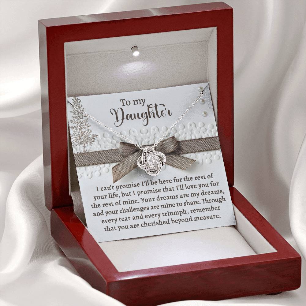 Daughter - Mine To Share - Love Knot Necklace