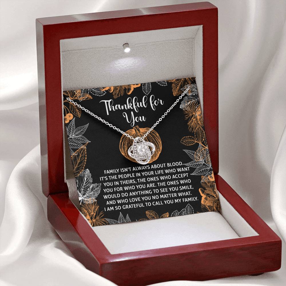 Thanksgiving - To Call You - Love Knot Necklace