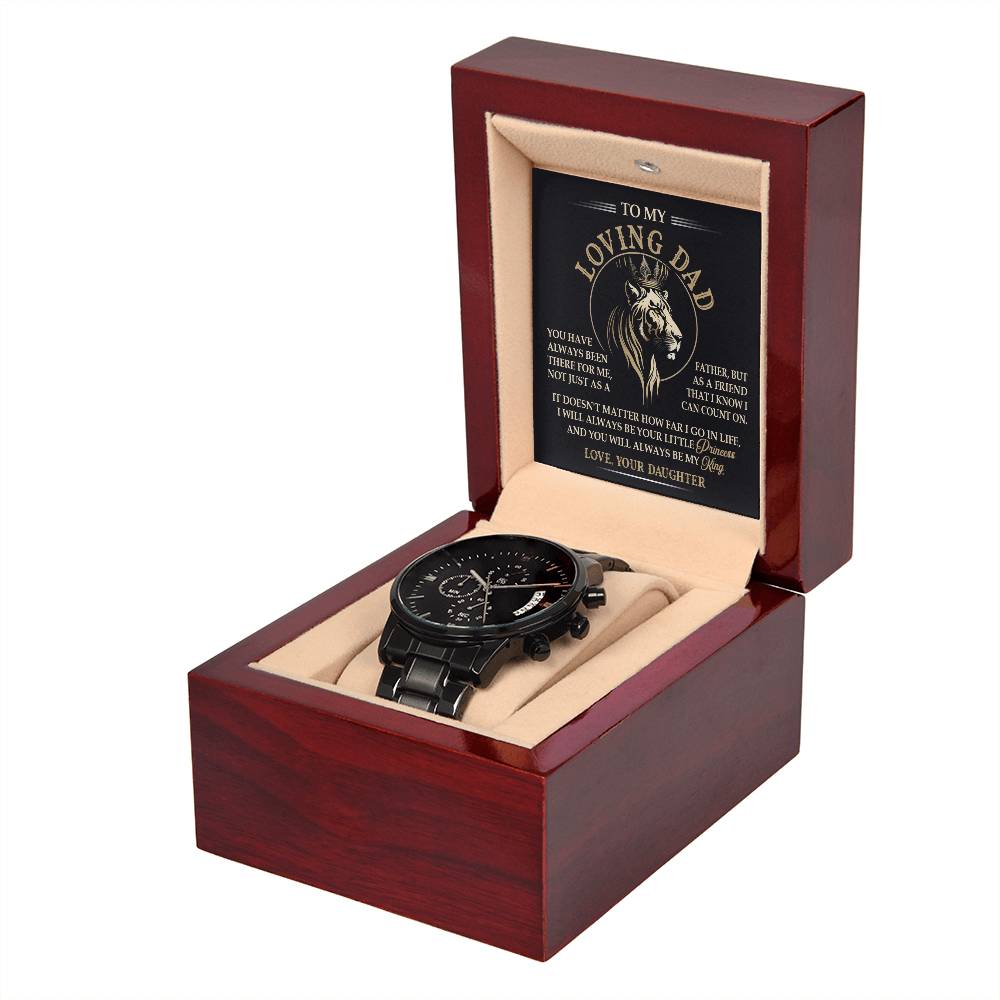 Dad - Be My King - Metal Chronograph Watch