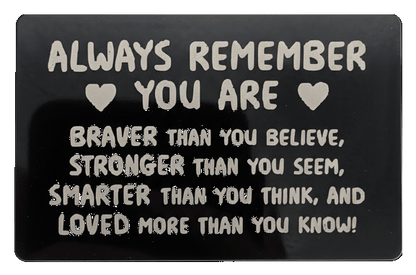 Engraved Keepsake Wallet Card