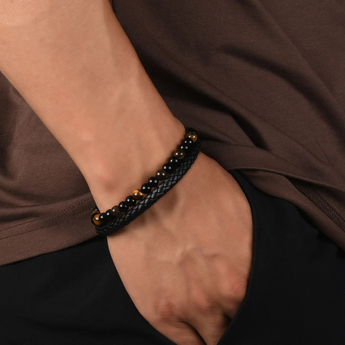 To My Son - The Guardian - Tiger's Eye Bracelet