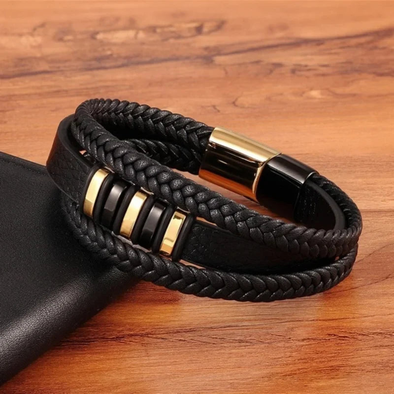 To My Son - Never Alone - Braided Bracelet Set