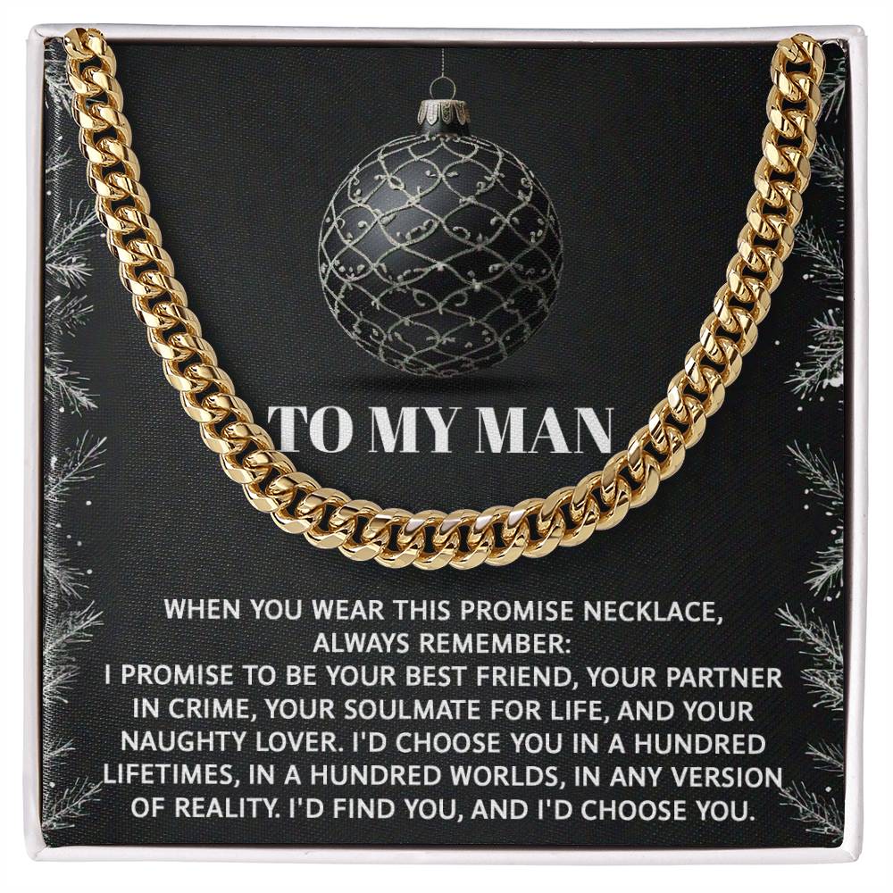 My Man - Naughty Lover - Cuban Chain Link Necklace