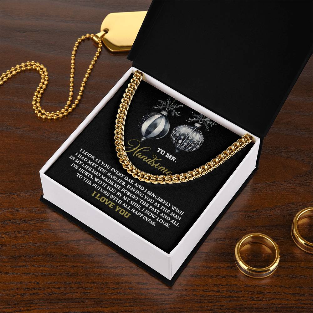 My Man - On My Face - Cuban Chain Link Necklace