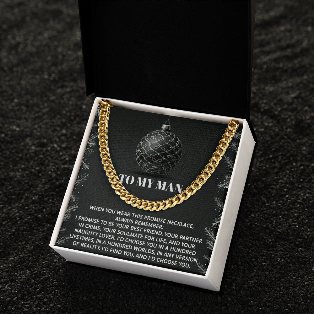 My Man - Naughty Lover - Cuban Chain Link Necklace