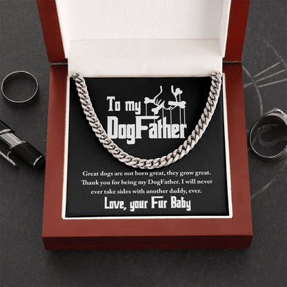 DogFather - Never Take Sides To My Dad - Cuban Chain Link Necklace