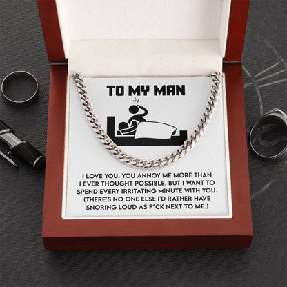 My Man - Next To Me - Cuban Chain Link Necklace