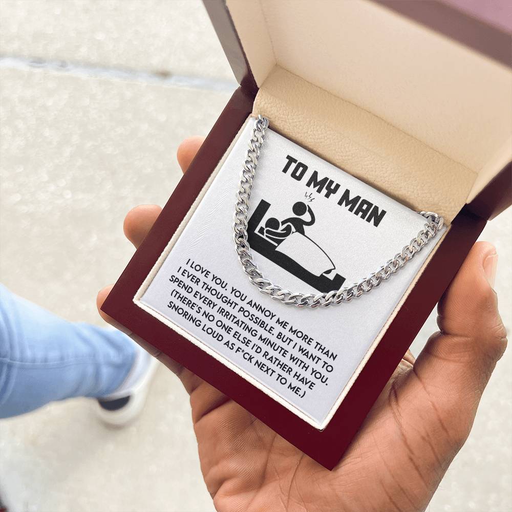 My Man - Next To Me - Cuban Chain Link Necklace