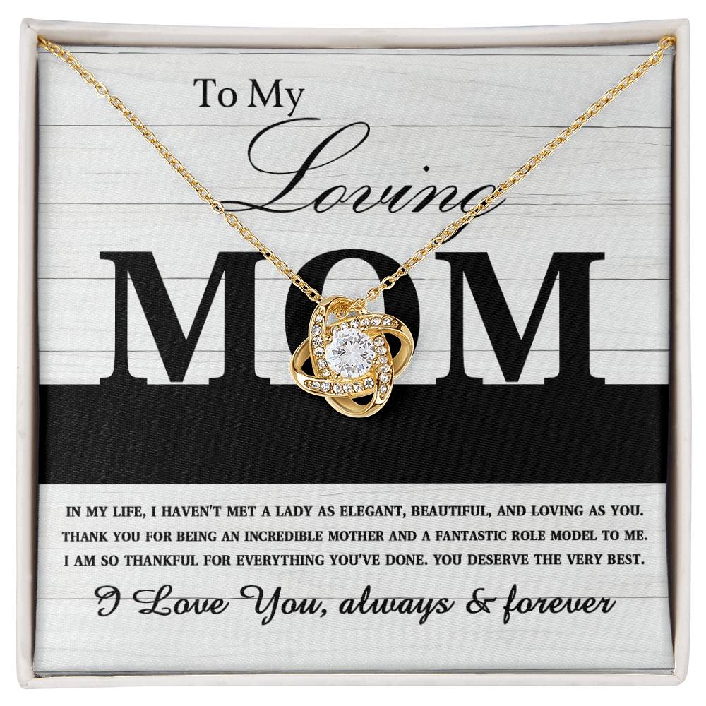 Mom - Loving As You - Love Knot Necklace