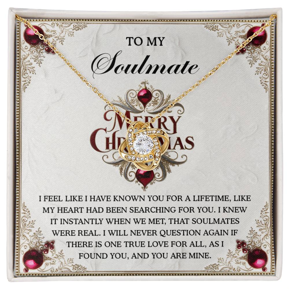 Soulmate - I Found You - Love Knot Necklace