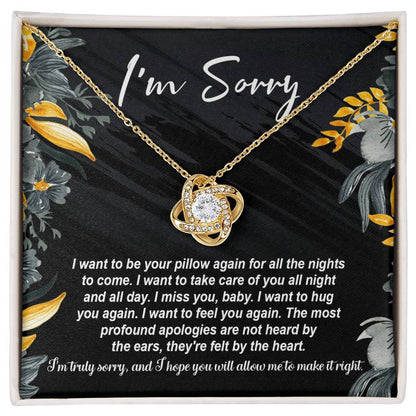 Sorry - Be Your Pillow - Love Knot Necklace
