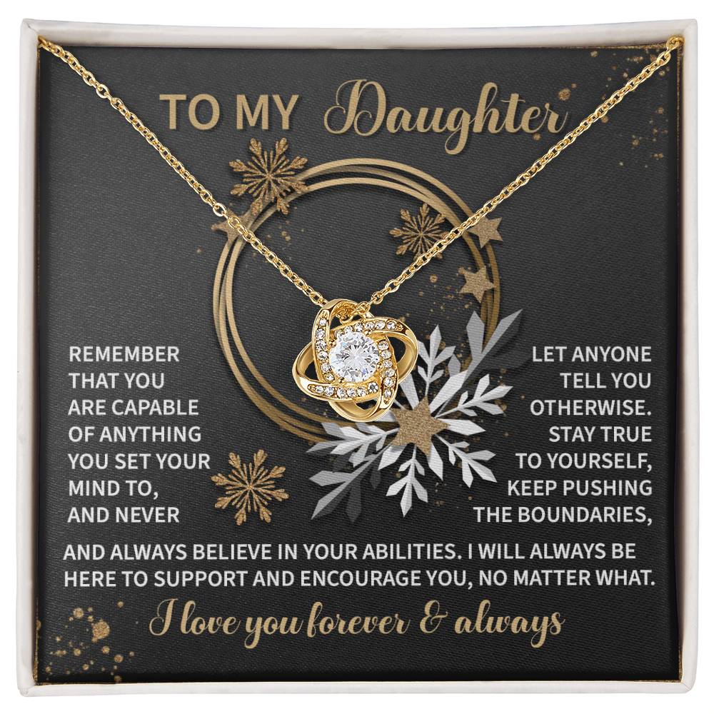 Daughter - Set Your Mind - Love Knot Necklace