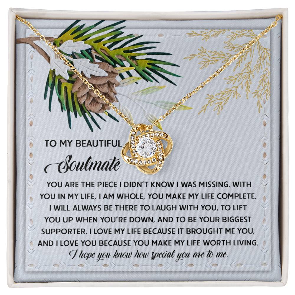 Soulmate - Biggest Supporter - Love Knot Necklace
