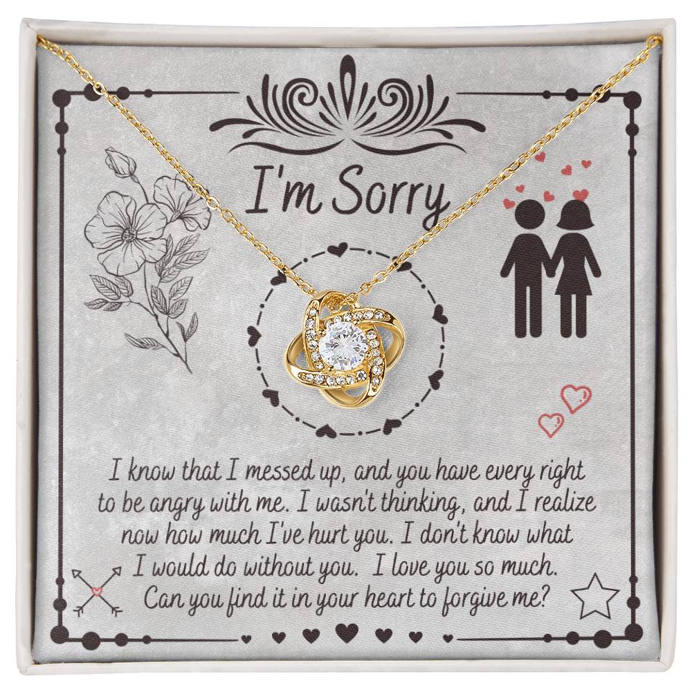 Sorry - I Would Do - Love Knot Necklace