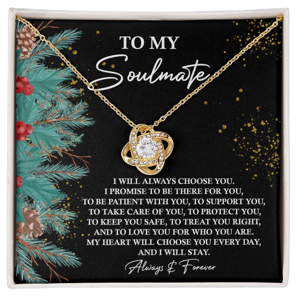 Soulmate - Treat You Right - Love Knot Necklace