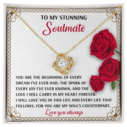 Soulmate - Soul's Counterpart - Love Knot Necklace
