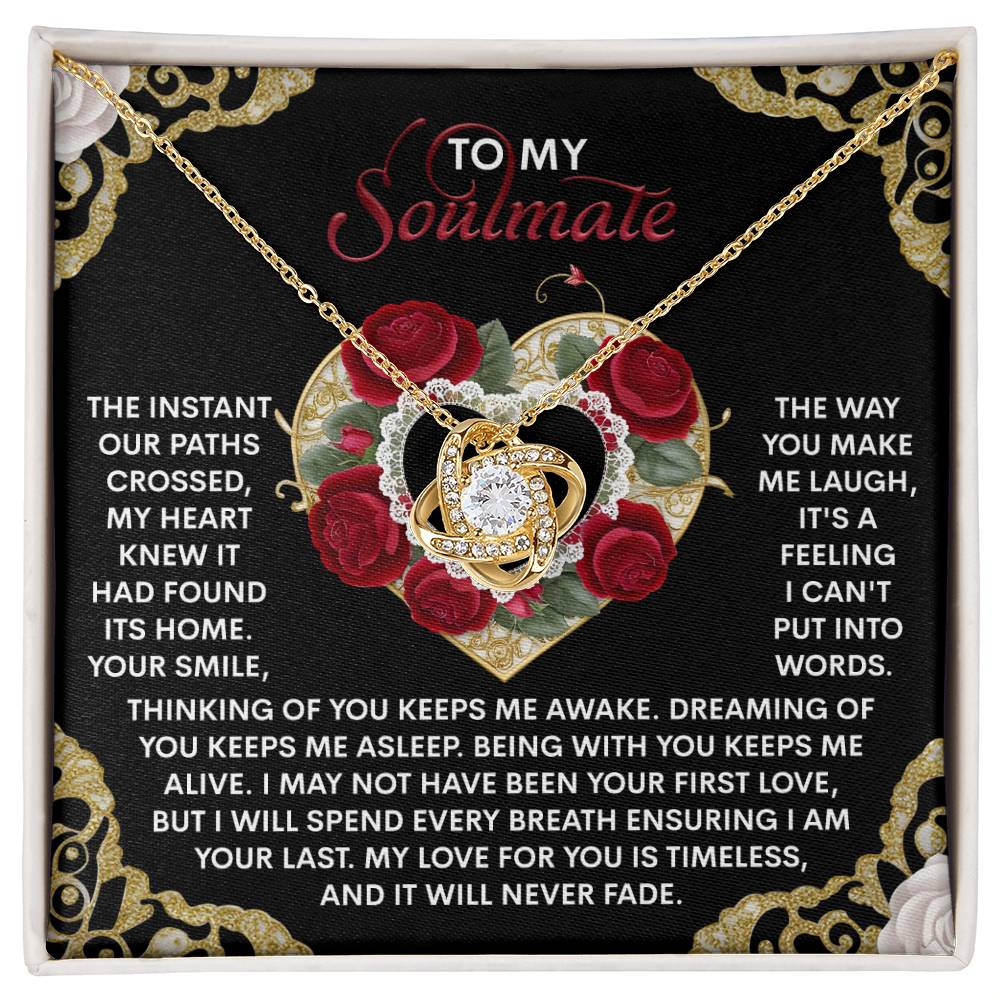 Soulmate - Never Fade - Love Knot Necklace