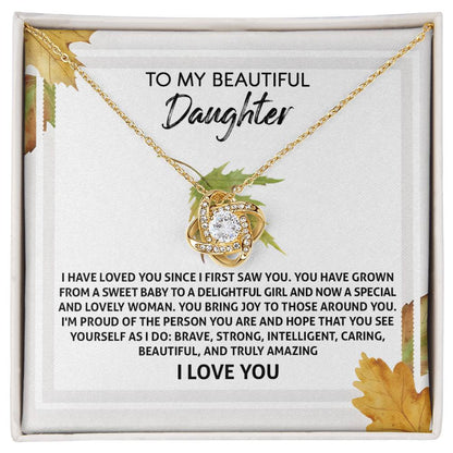 Daughter - See Yourself - Love Knot Necklace