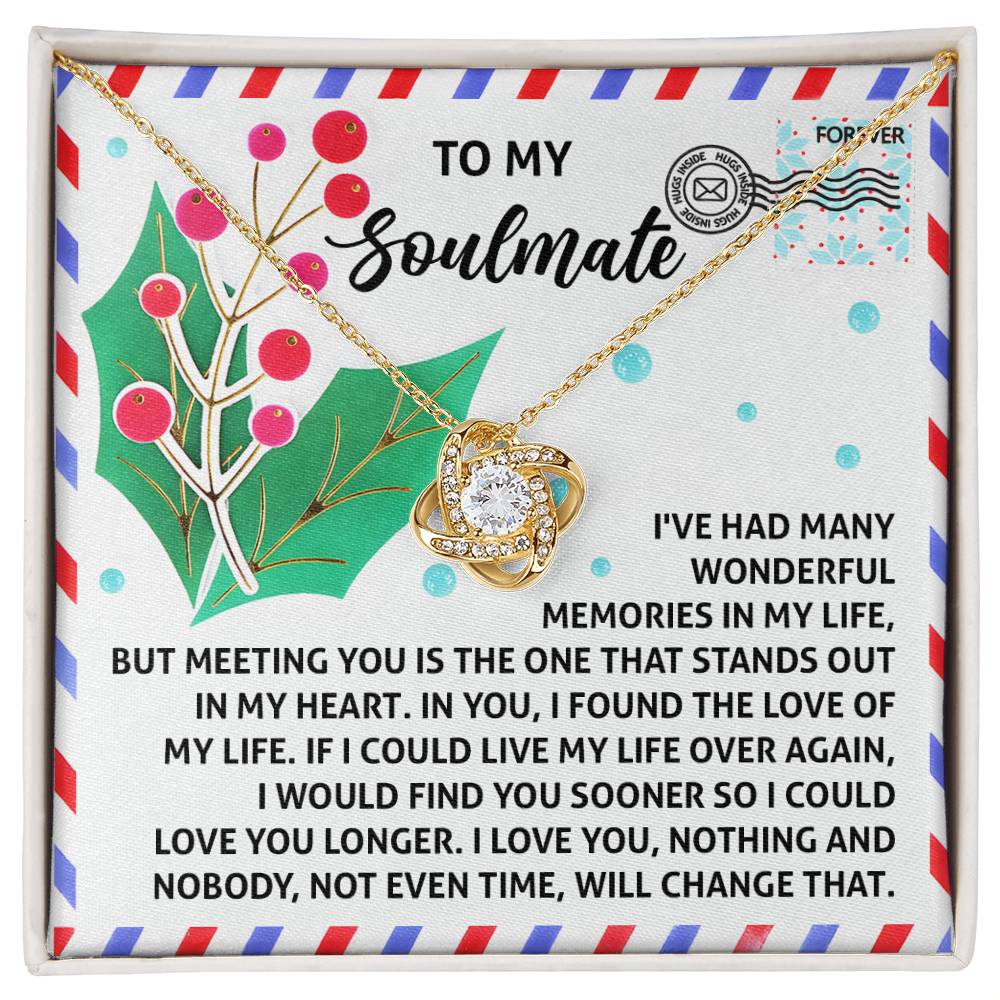 Soulmate - Love You Longer - Love Knot Necklace
