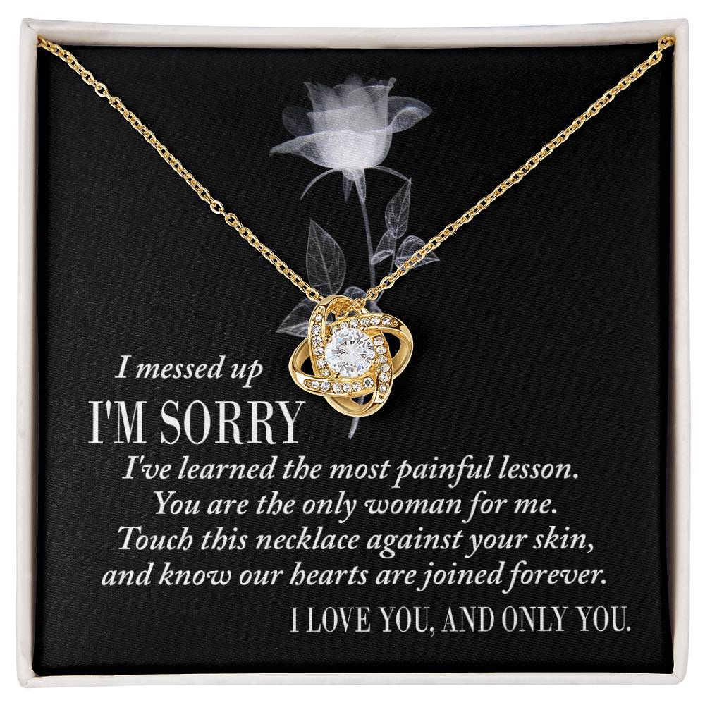 Sorry - Painful Lesson - Love Knot Necklace