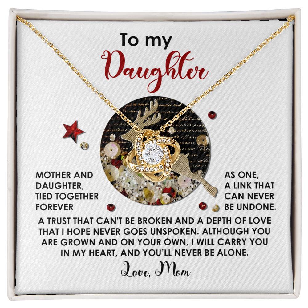 Daughter - Forever As One - Love Knot Necklace