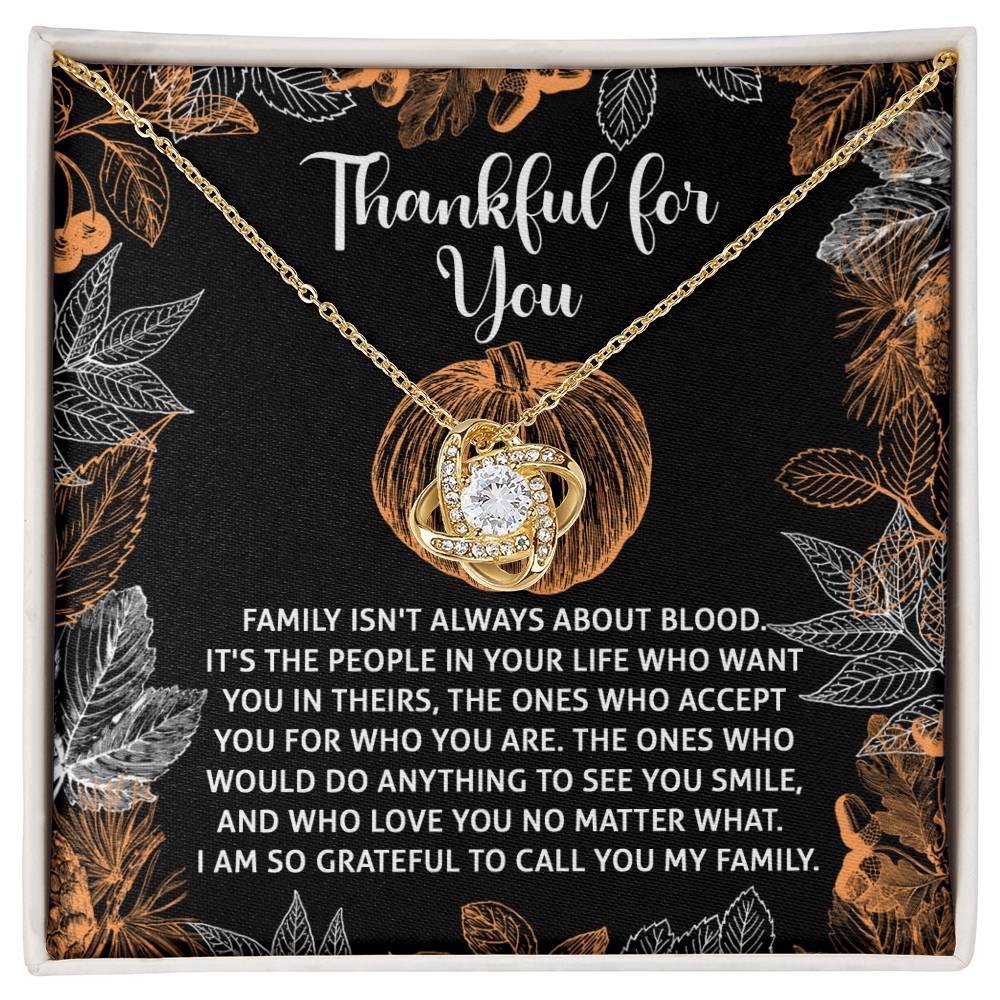 Thanksgiving - To Call You - Love Knot Necklace