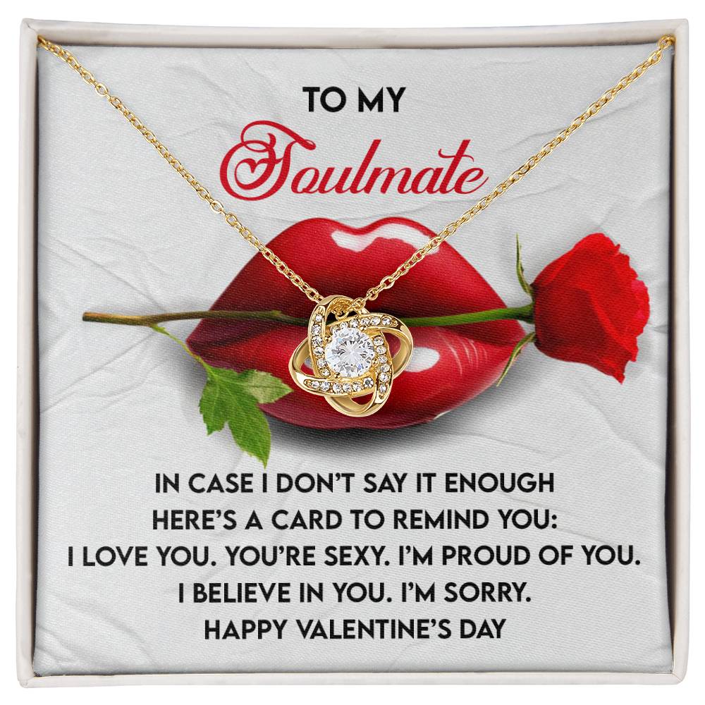 Soulmate - Don’t Say It - Love Knot Necklace