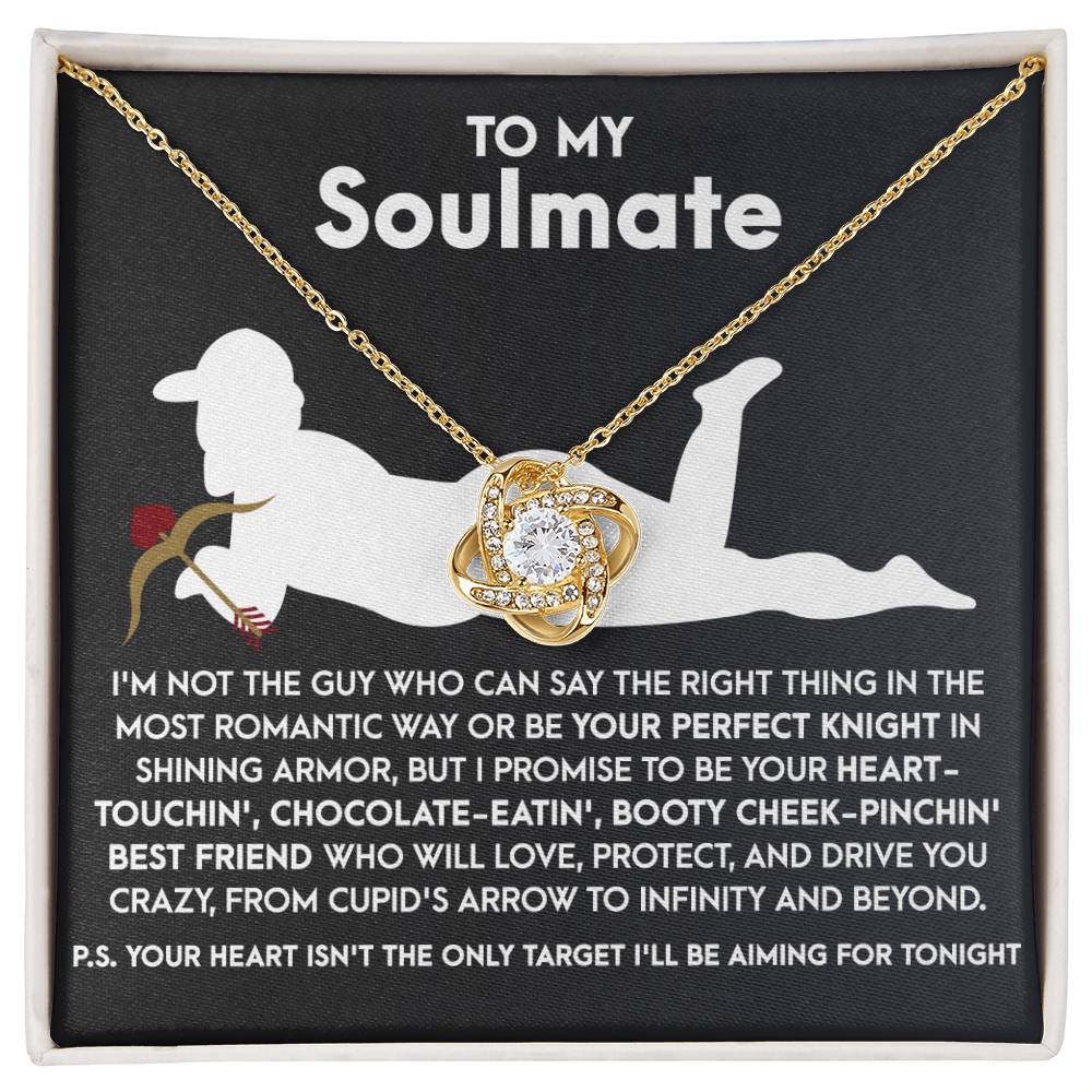 Soulmate - Cupid's Arrow - Love Knot Necklace