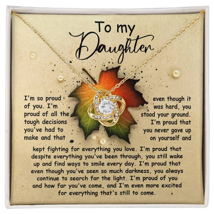 Daughter - Stood Your Ground - Love Knot Necklace