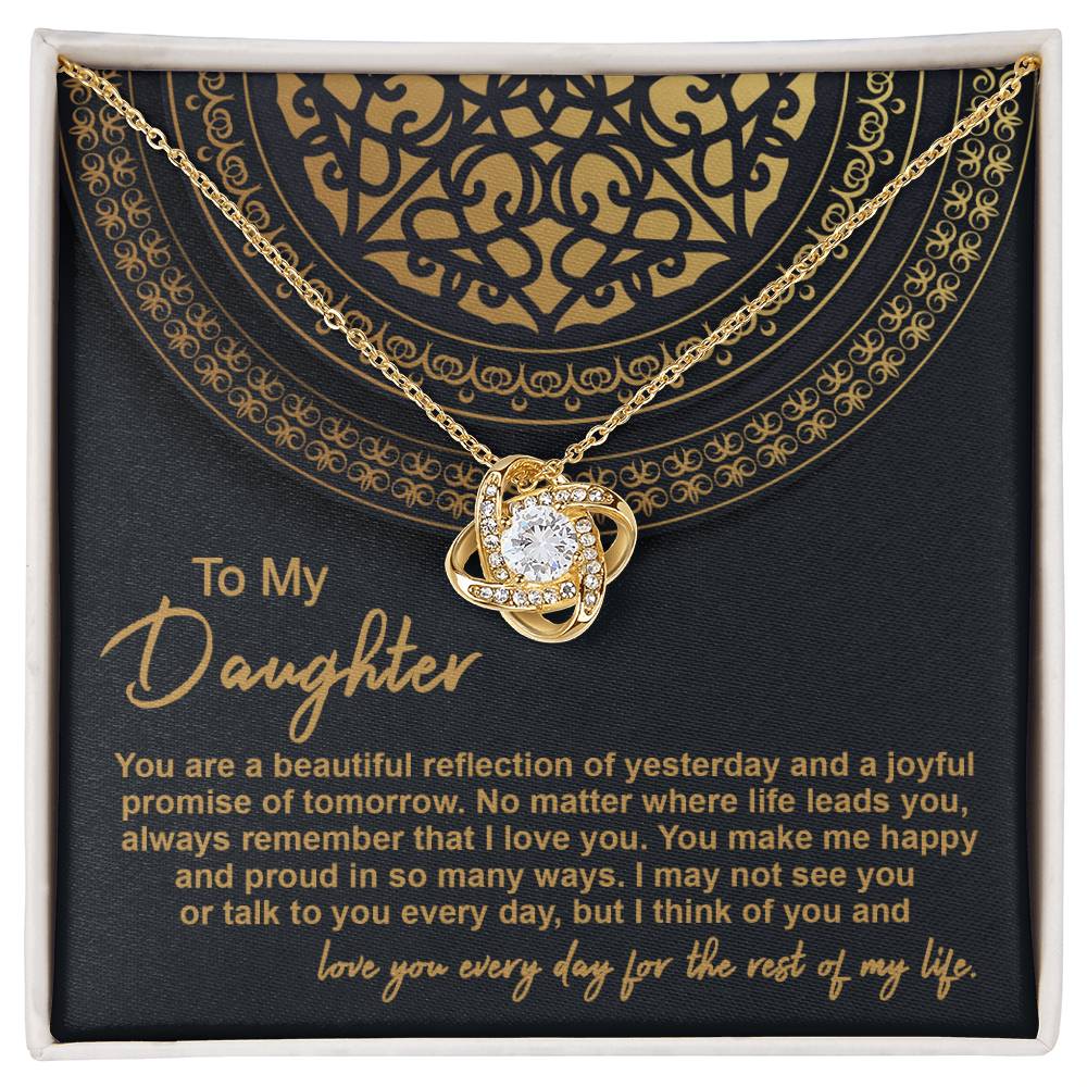 Daughter - Beautiful Reflection 2 - Love Knot Necklace