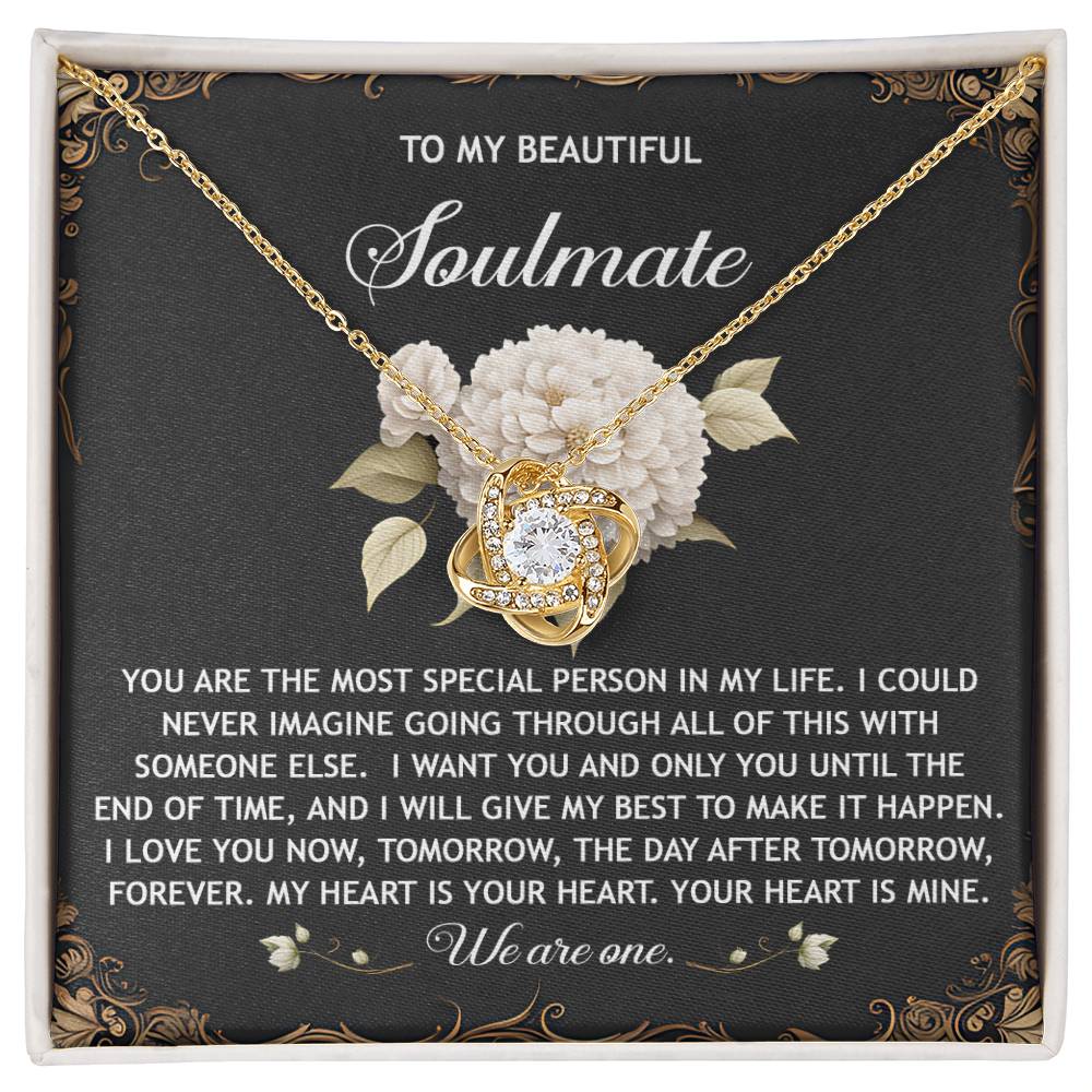Soulmate - We Are One - Love Knot Necklace