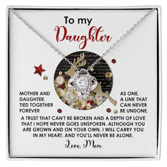 Daughter - Forever As One - Love Knot Necklace