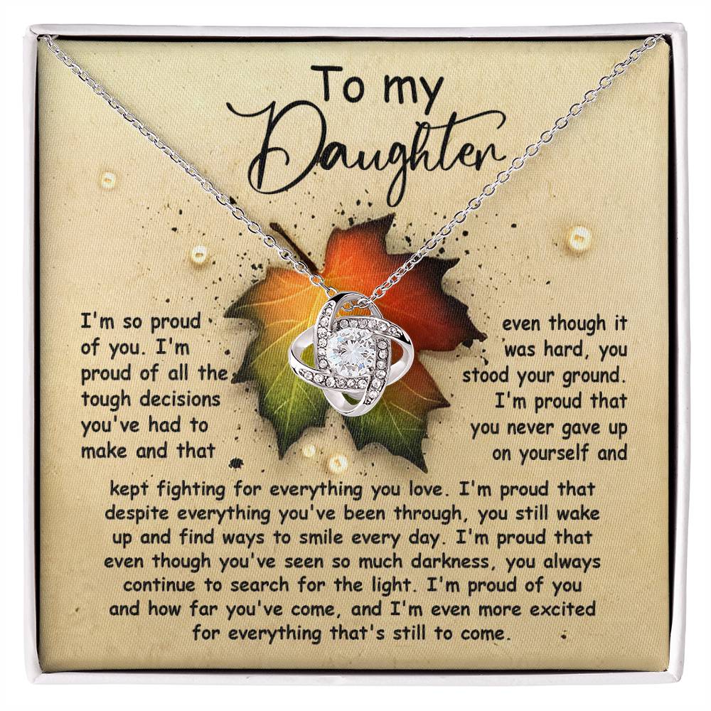 Daughter - Stood Your Ground - Love Knot Necklace