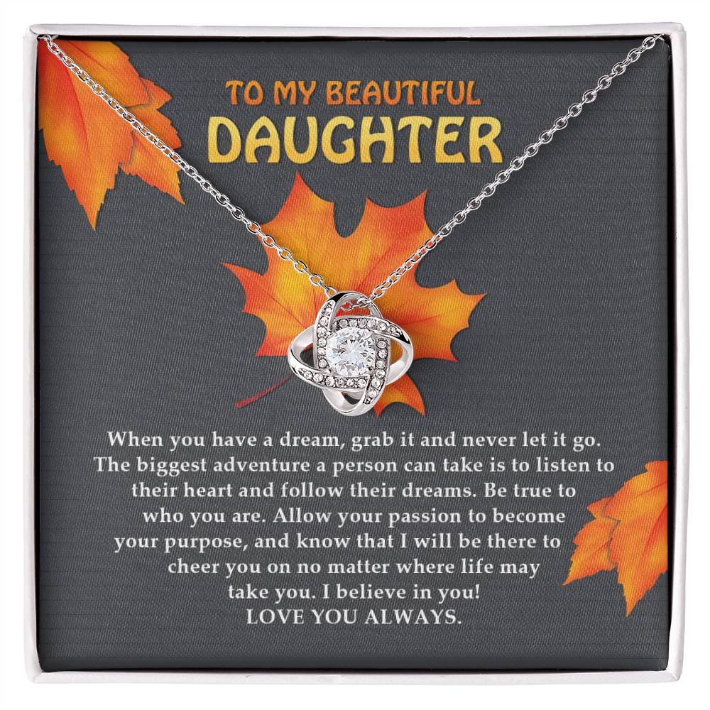 Daughter - To Their Heart - Love Knot Necklace