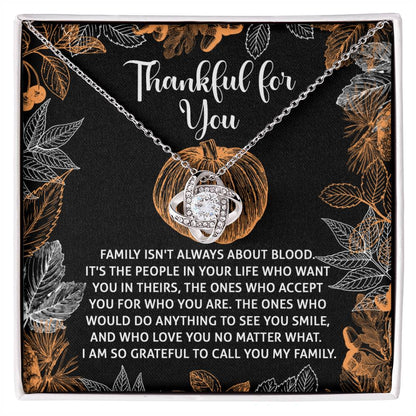 Thanksgiving - To Call You - Love Knot Necklace