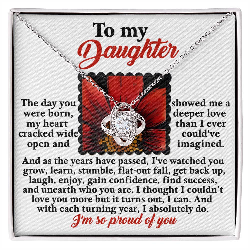 Daughter - A Deeper Love - Love Knot Necklace