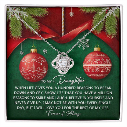 Daughter - Million Reasons - Love Knot Necklace