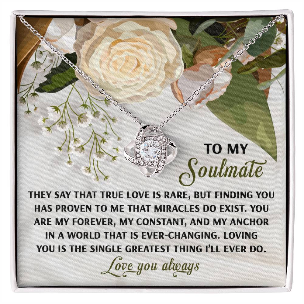 Soulmate - Greatest Thing - Love Knot Necklace