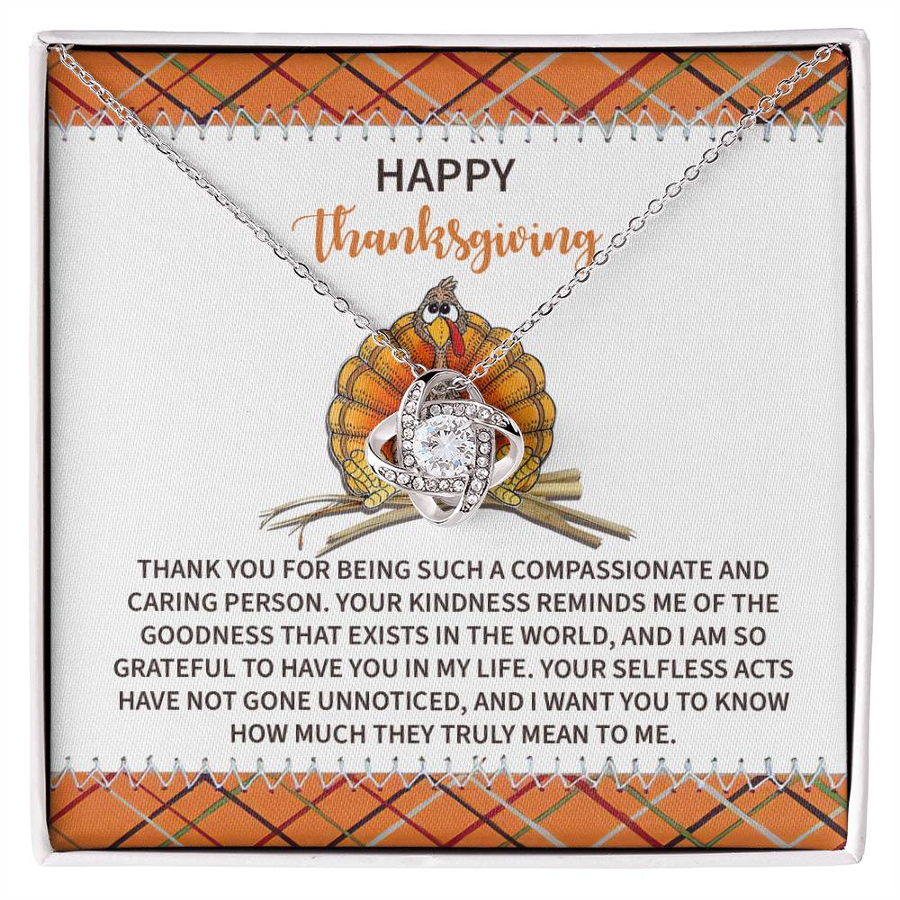 Thanksgiving - In My Life - Love Knot Necklace