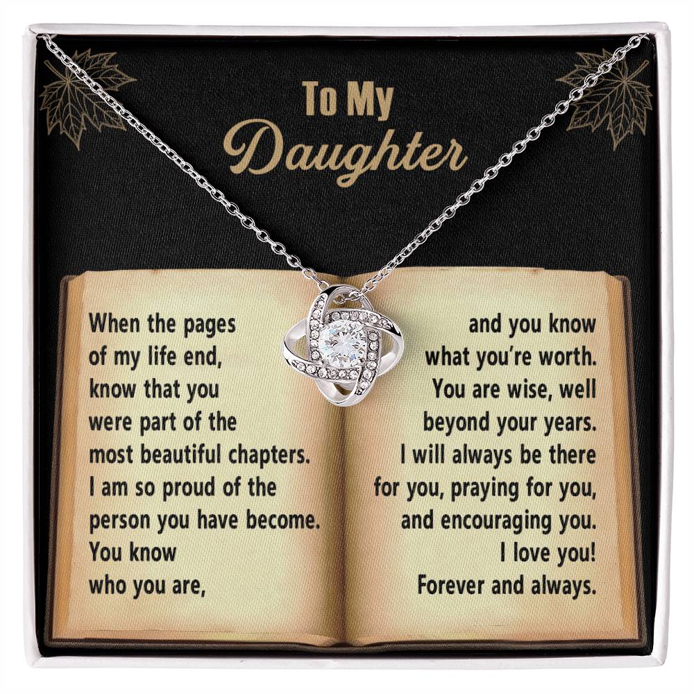 Daughter - Beyond Your Years - Love Knot Necklace