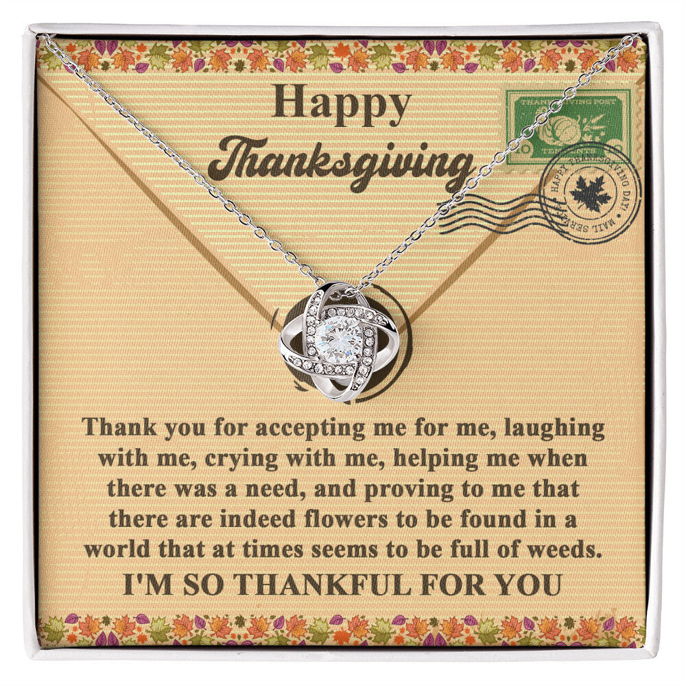 Thanksgiving - Proving To Me - Love Knot Necklace