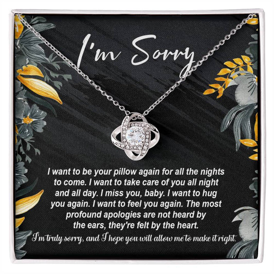 Sorry - Be Your Pillow - Love Knot Necklace